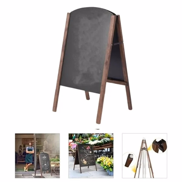 Wood Double Sided A Frame Chalkboard Sign