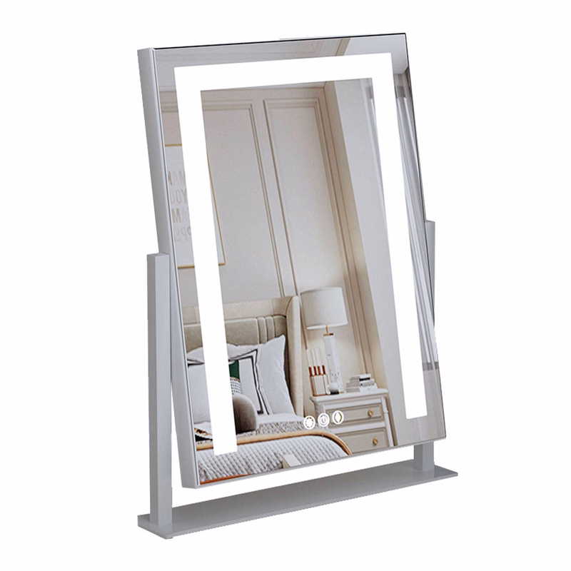 Metal makeup led mirror