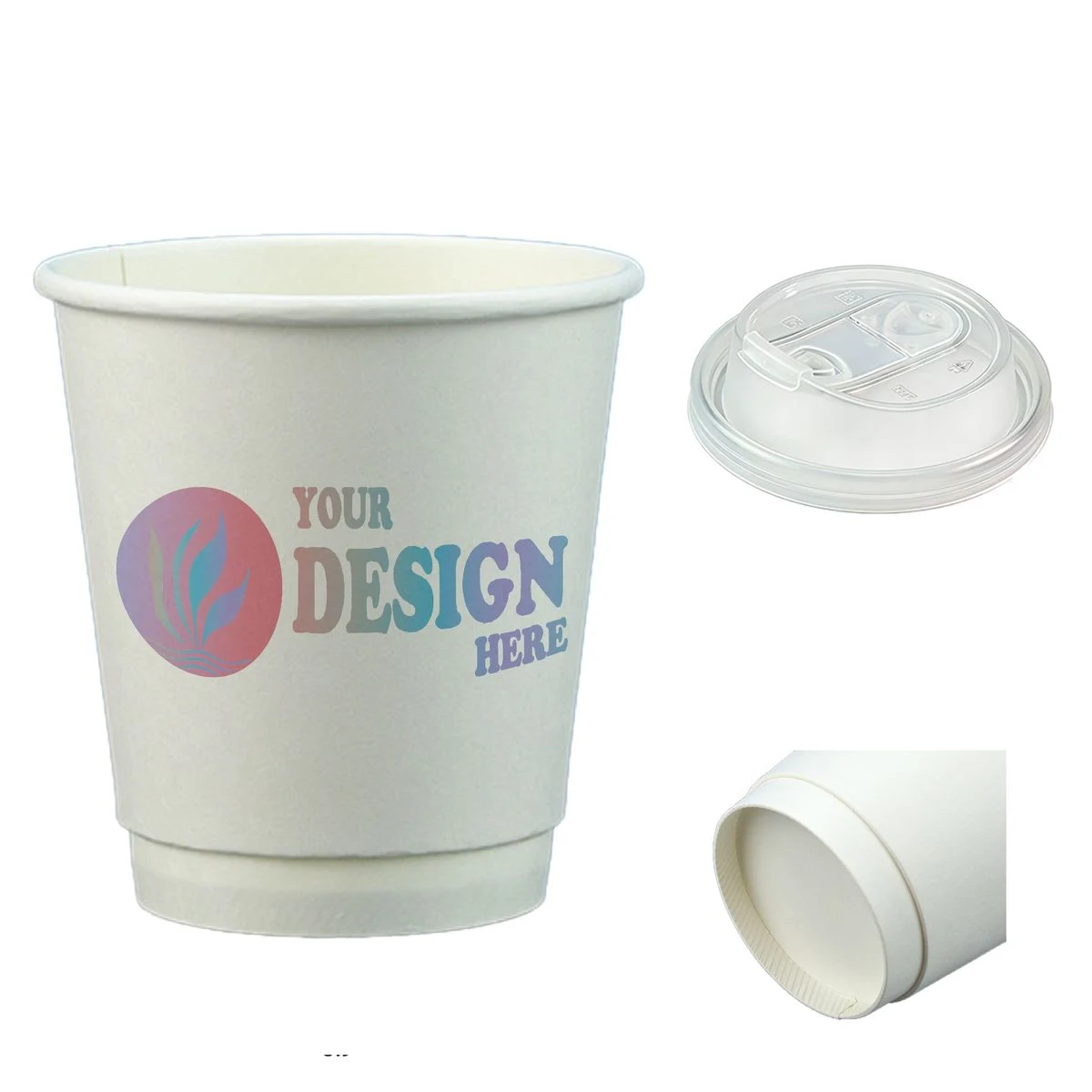 10 oz Double Wall Disposable Coffee Cup 1