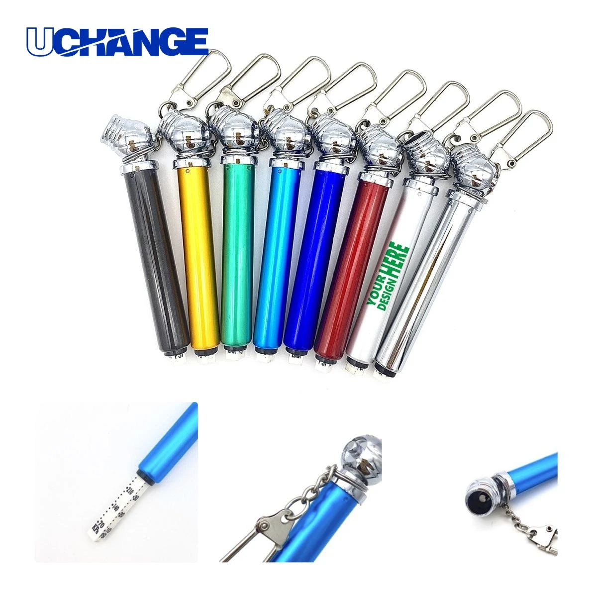 Mini Tire Pressure Gauge Keychain Tool 1
