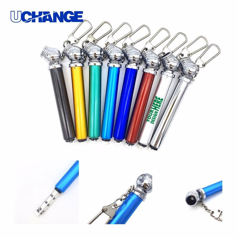 Mini Tire Pressure Gauge Keychain Tool
