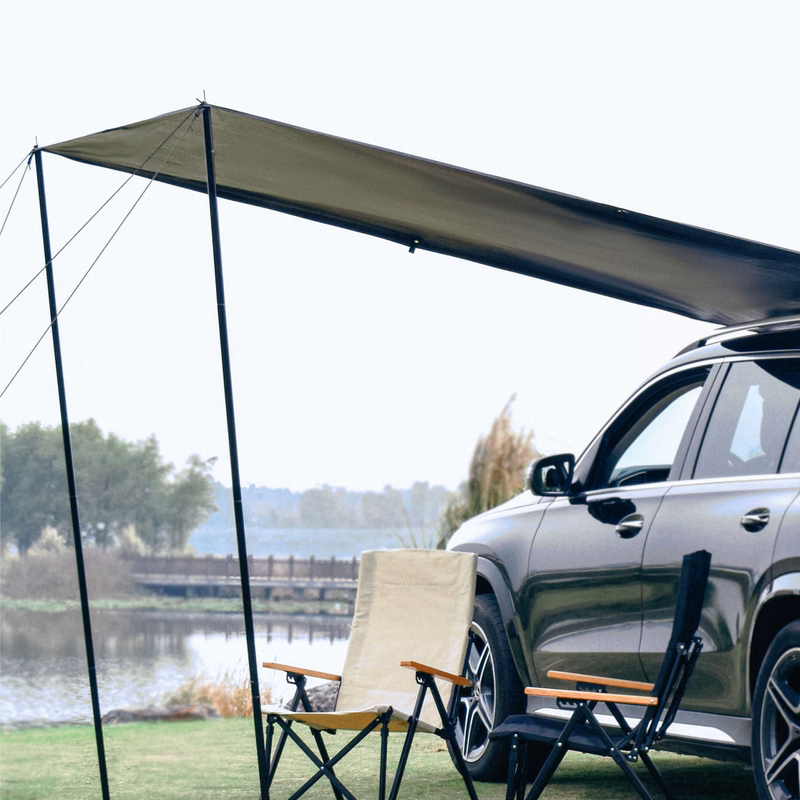 118'' Waterproof Camping Tent Car Side Sunshade Awning tarp