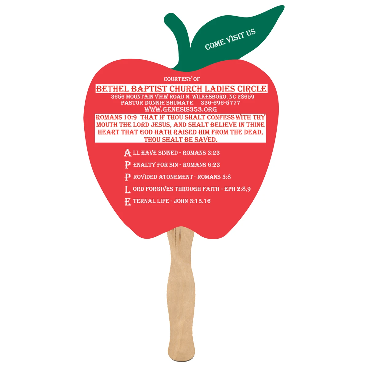 Single Side Apple Shaped Fan 1