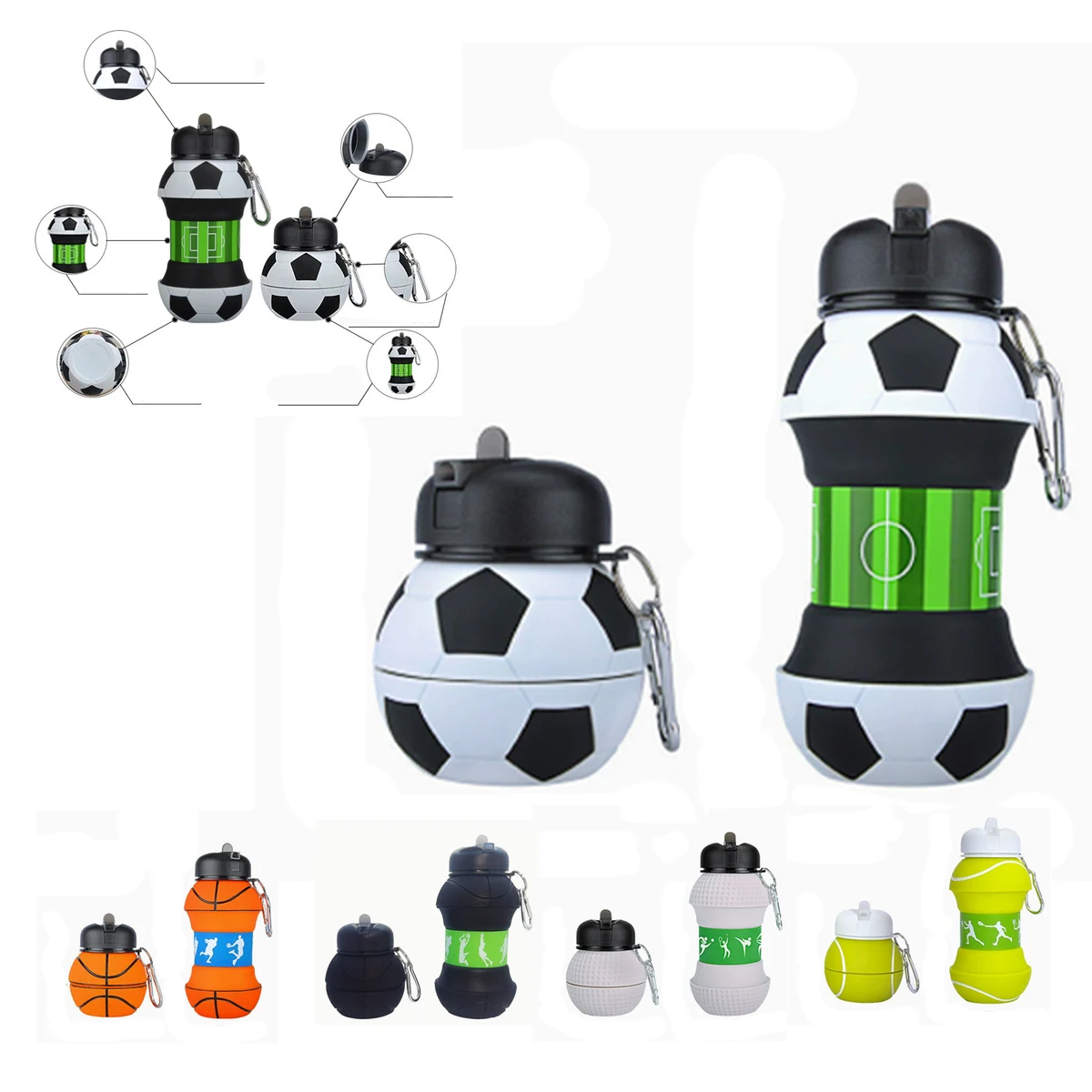 Eco Friendly Silicone Water Bottle 1