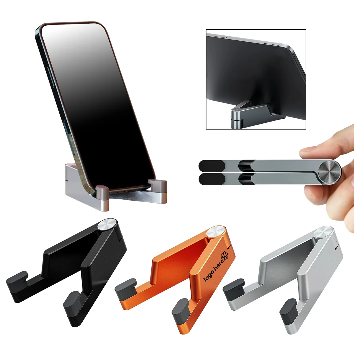Foldable Desktop Alloy Phone Stand 1