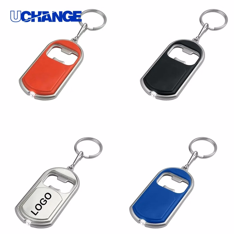 Bottle Opener Keychain with LED Light Multi-Function Tool