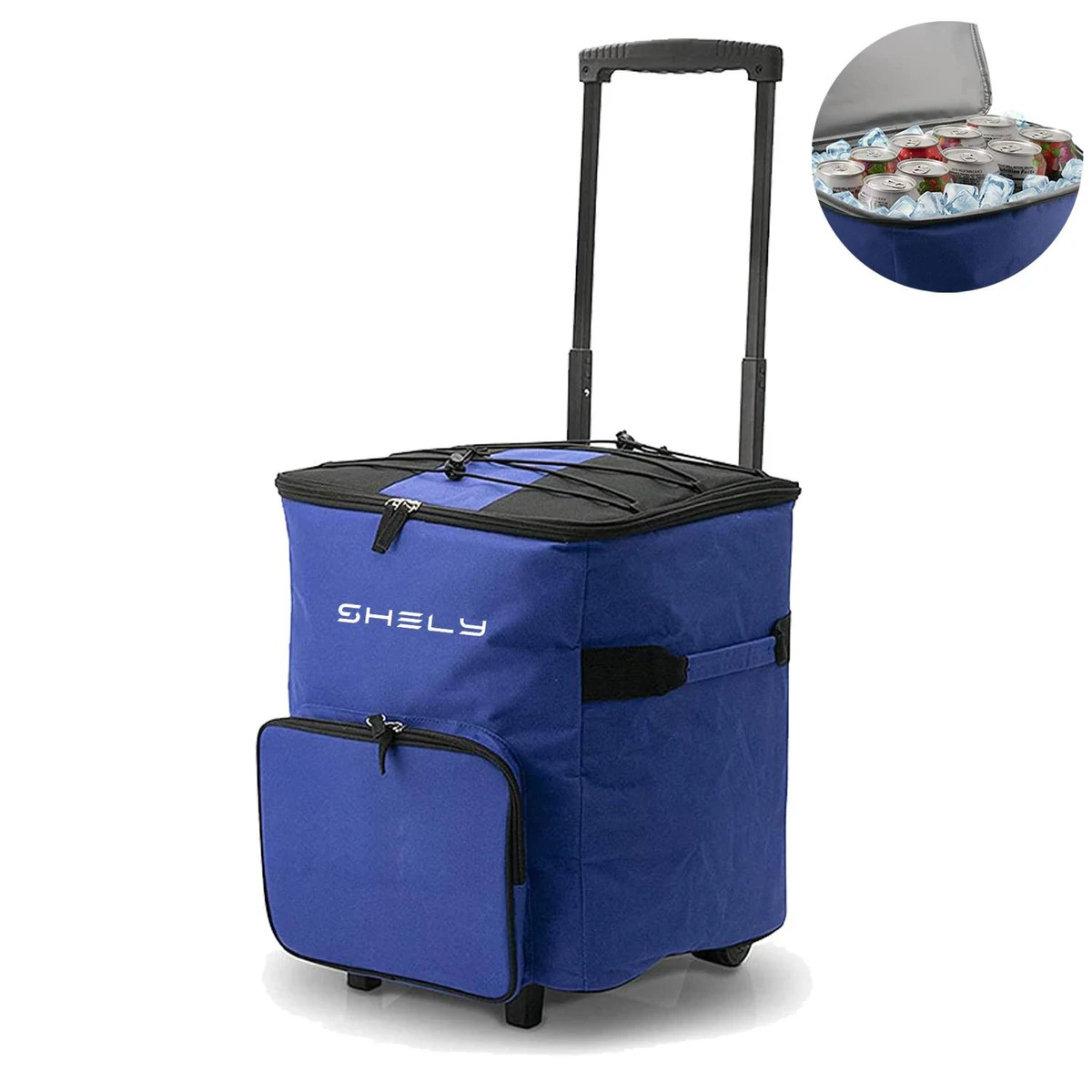 Foldable Trolley Insulated Cooler Bag 1