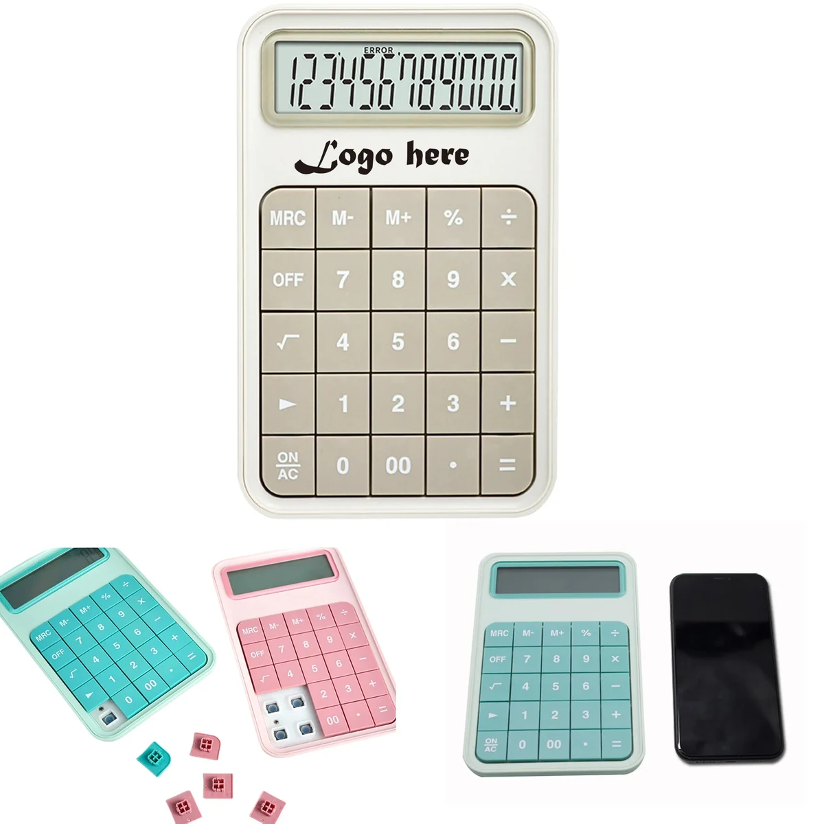 MOQ 20PCS Standard Function Desk Calculator With 12 Digit La 1