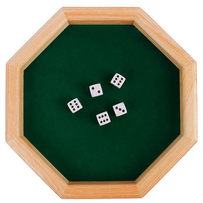 Wood Dice Rolling Tray