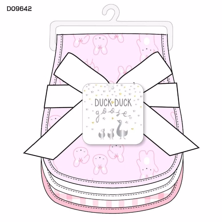 Girls 3Pk Burp Cloth