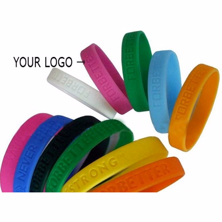 Debossed Silicone Bracelets