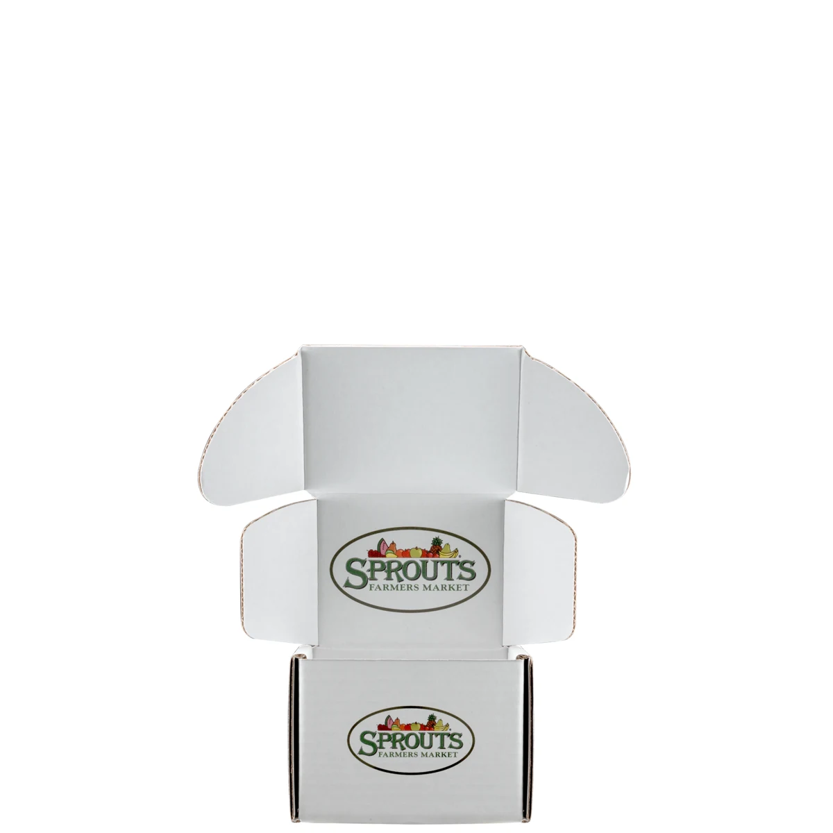 Mailing Box, B-Flute5" x 4" x 4" - White - B - 080 sq in 1