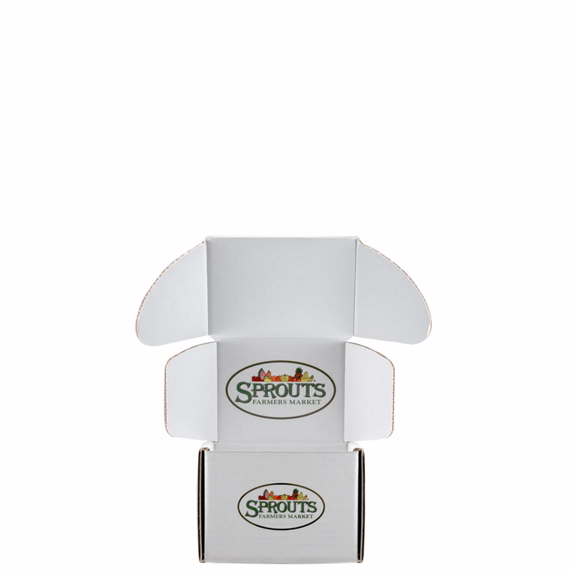 Mailing Box, B-Flute5" x 4" x 4" - White - B - 080 sq in