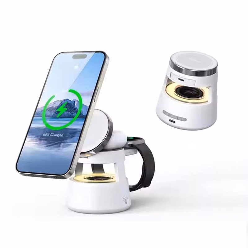 Multifunction 15W Foldable Magnetic Wireless Charger Speaker