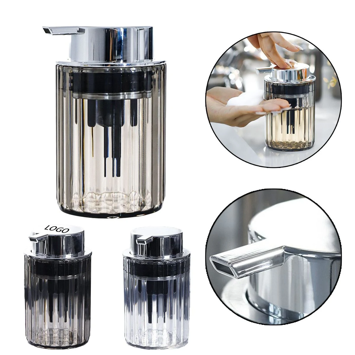 Refillable Press Foam Pump Bottle 1