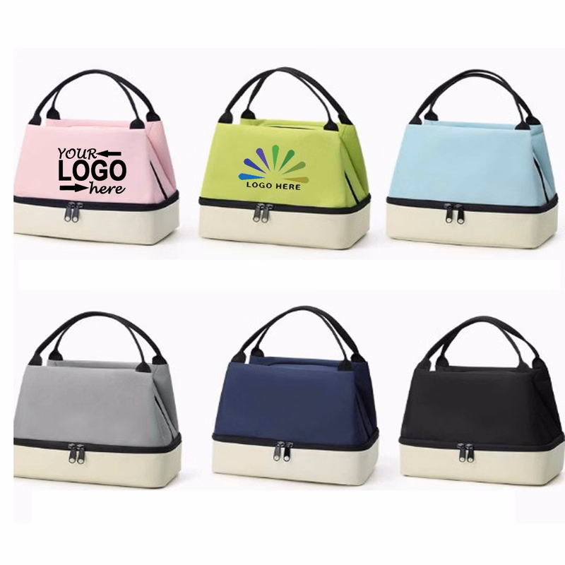 Double-layer Bento Insulated Tote Bag