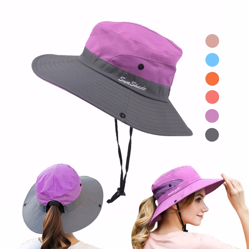 Ponytail Hole Outdoor Fisherman'S Hat