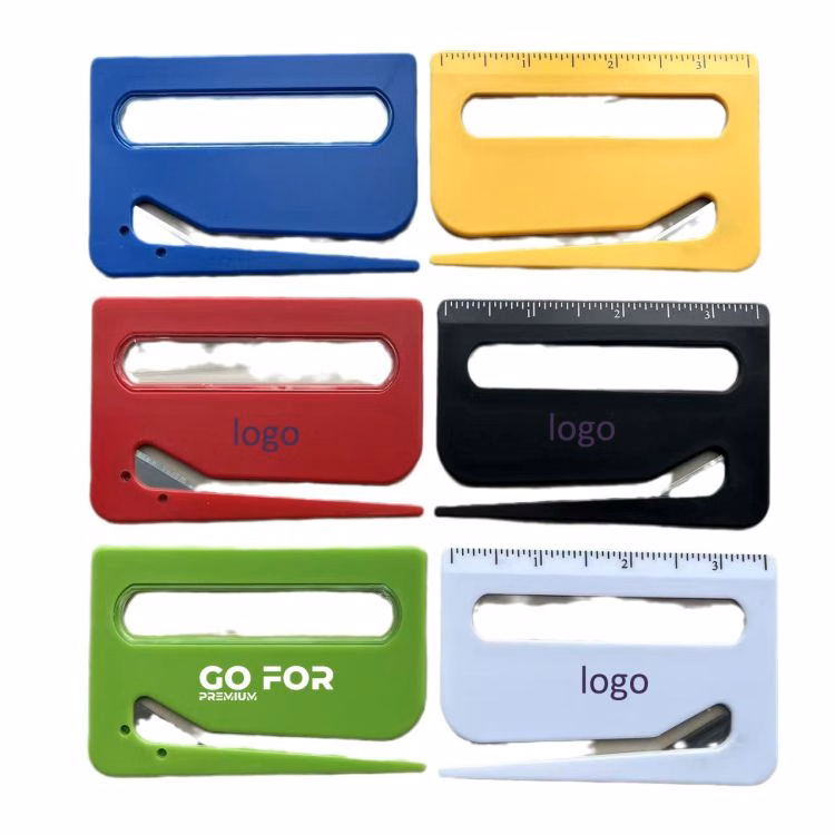 3-in-1 Plastic Envelope Slitter w/Scaled Ruler & Magnifying Glass