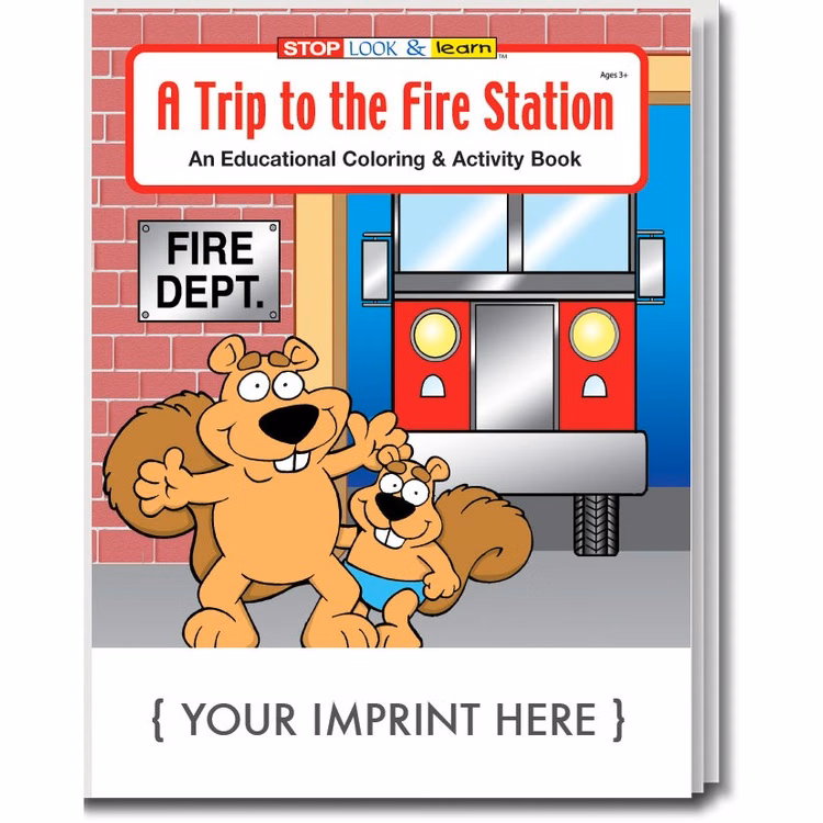 COLORING BOOK - A Trip to the Fire Station Coloring & Activity Book