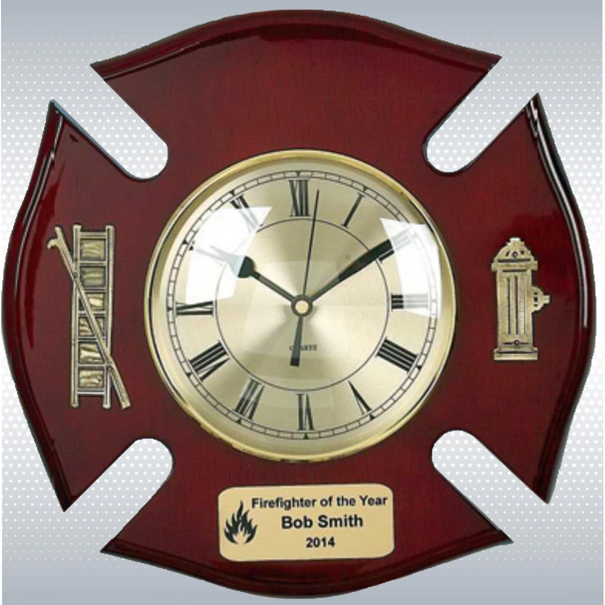 Piano Finish Fire Specialty Shield Award/Clock 1