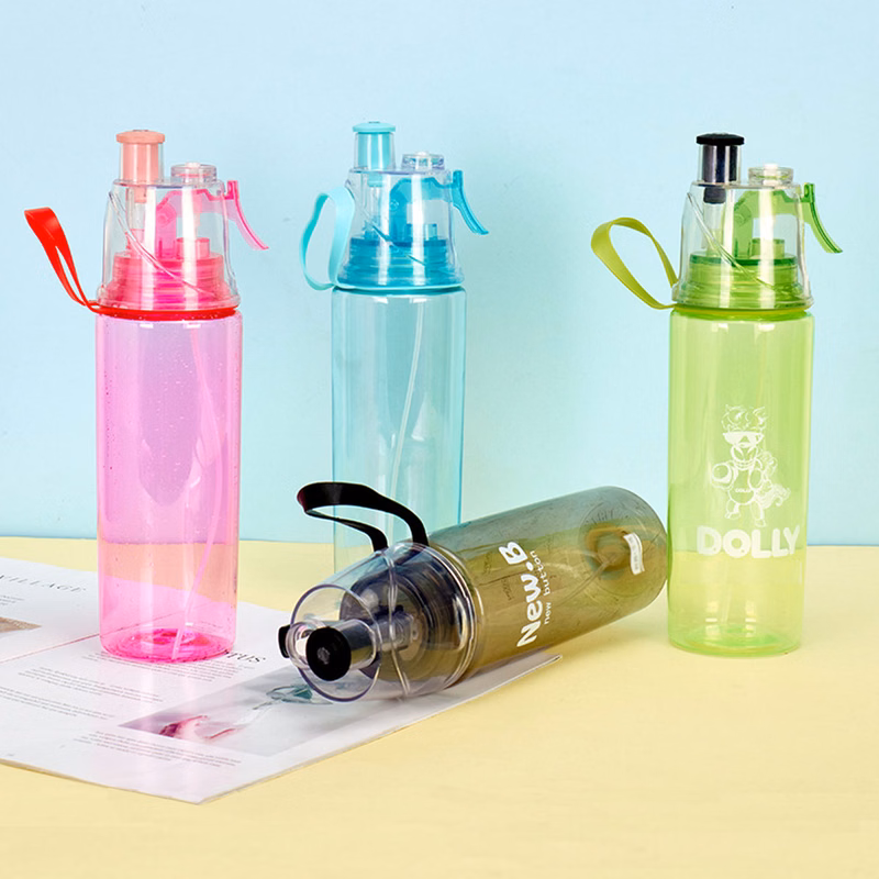 600ML Cooling Spray Tritan Sports Bottle
