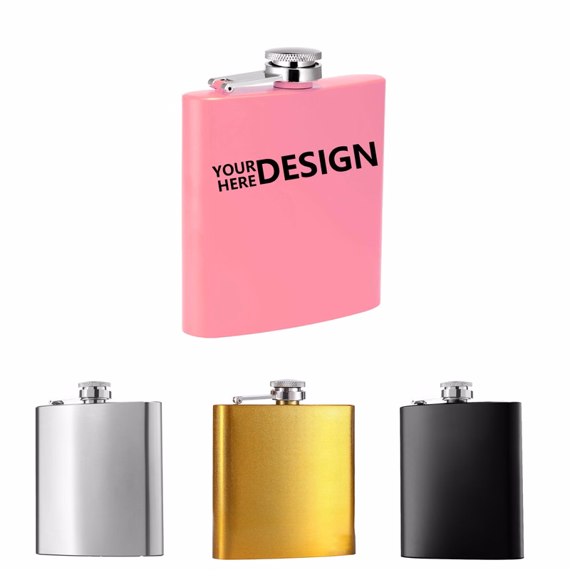 Compact Stainless Steel Pocket Flask for Travel