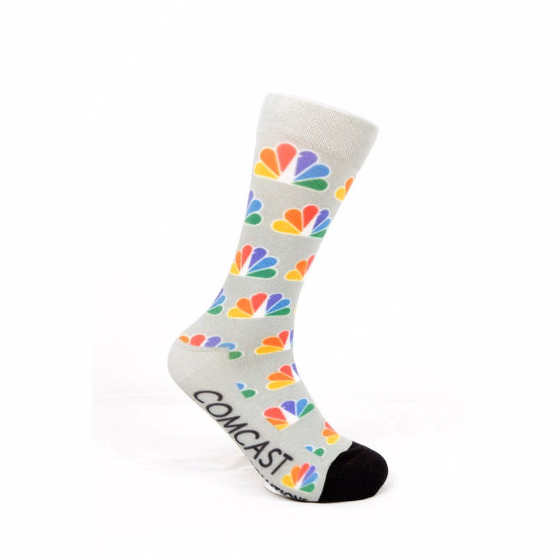 360 degree Seamless imprinting Full Color (DTG) Business Dress Socks
