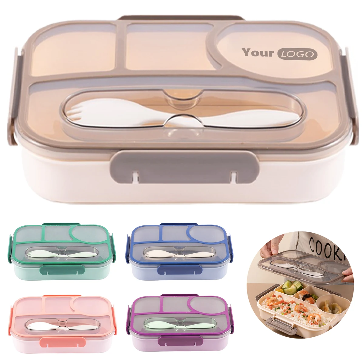 Polypropylene Office Worker Bento Box 1