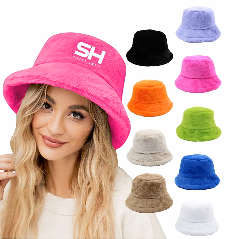 Winter Faux Fluffy Warm Bucket Hat
