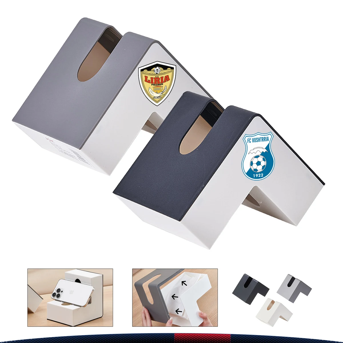L-Shaped Multi-Functional Tissue Box 1