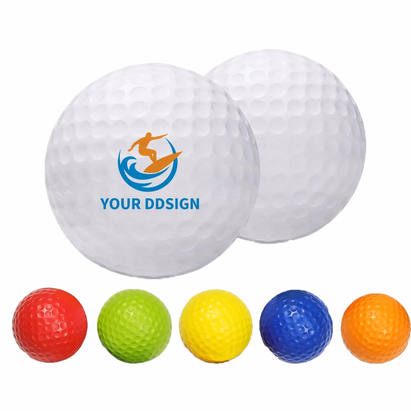 2-Layer Golf Training Ball Full Color Imprint