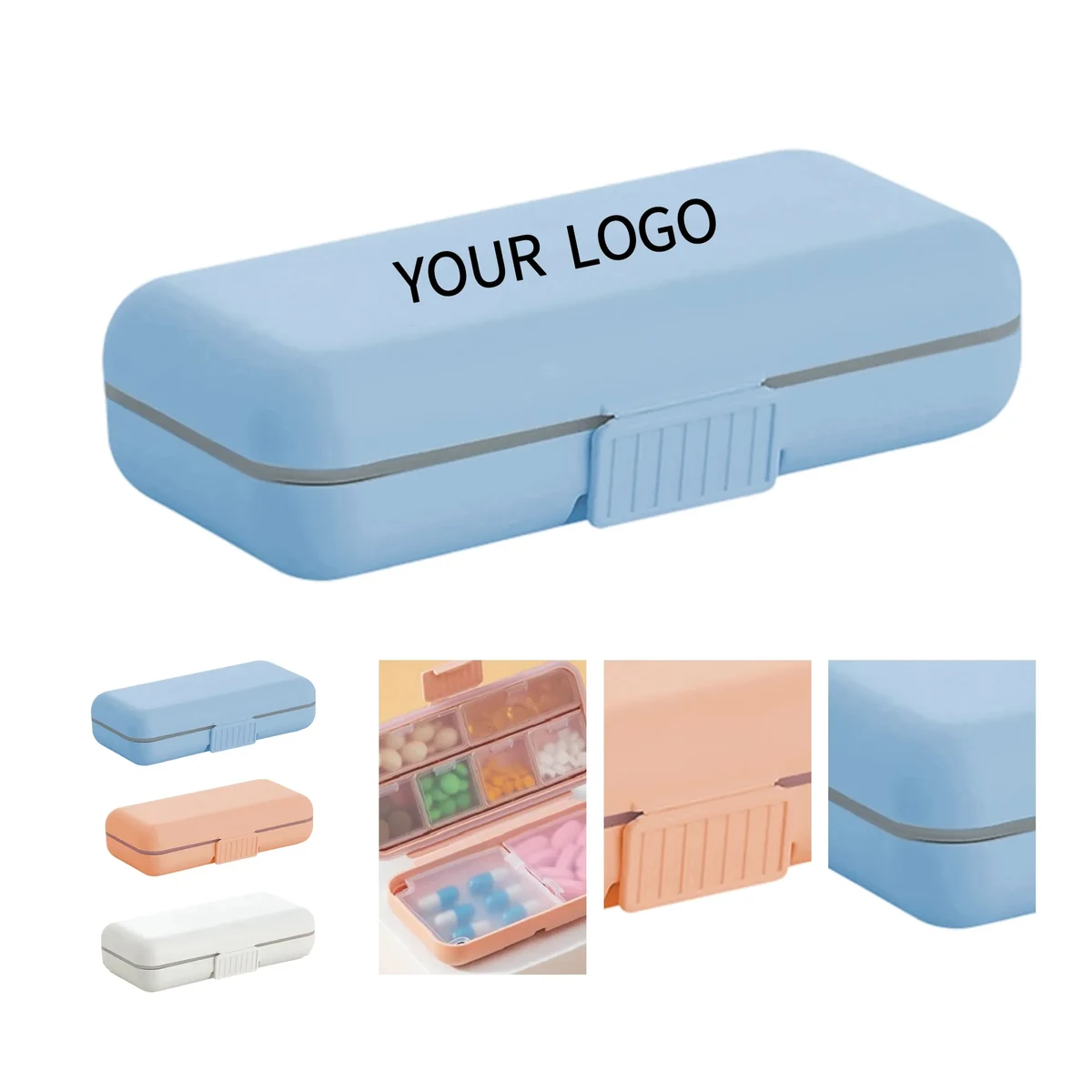 Small Pill Storage Box with Stylish Earphone Shape 1
