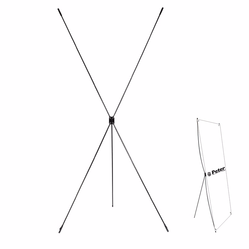 ABS Fiber Rod X Shaped Banners Stand