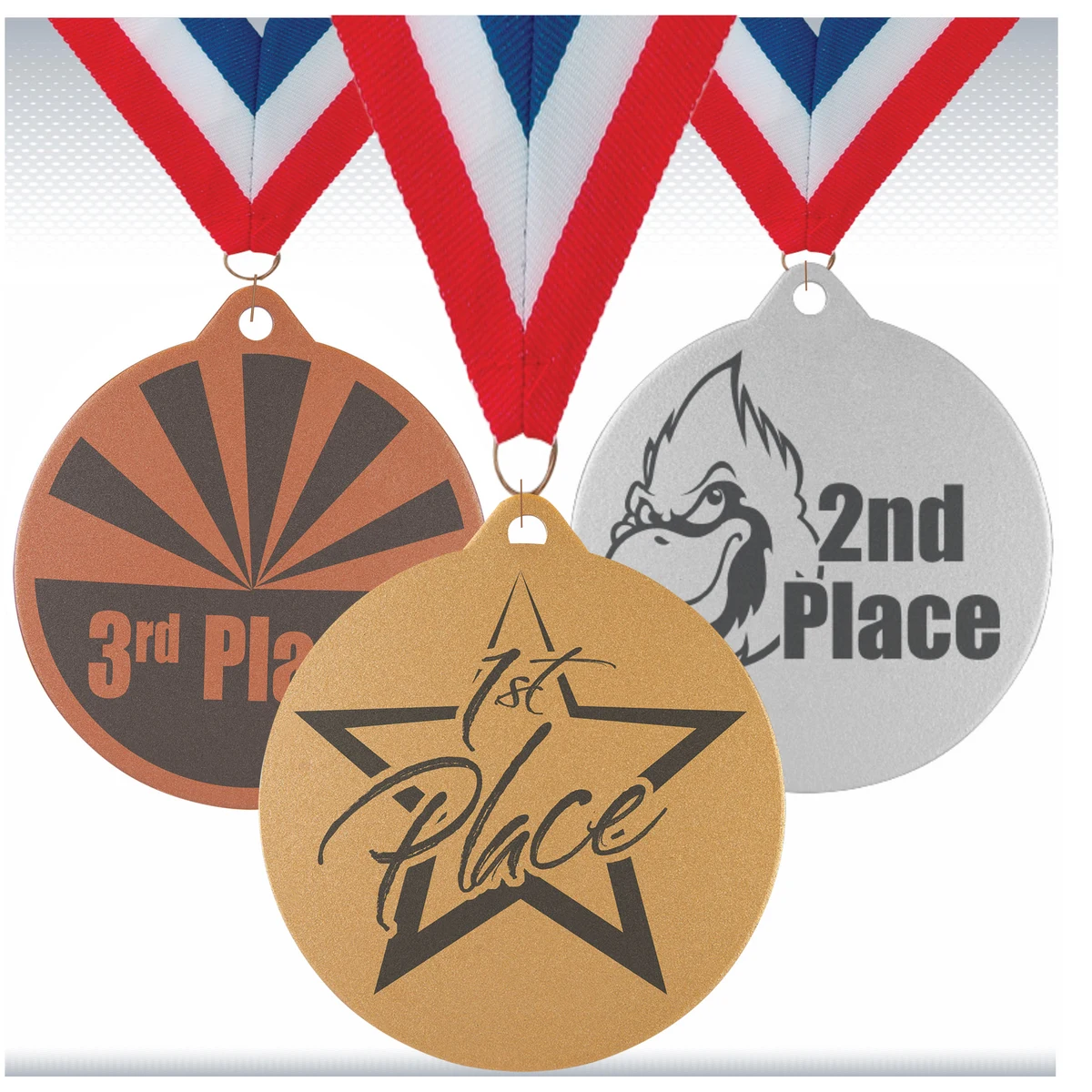2" Bronze Laserable Medal 1