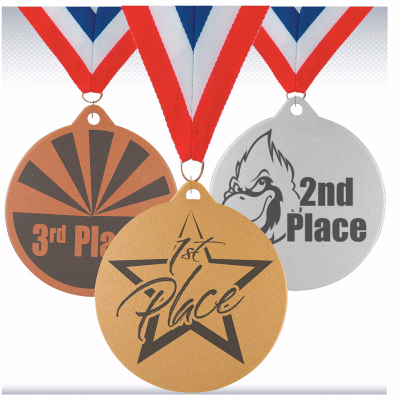 2" Bronze Laserable Medal