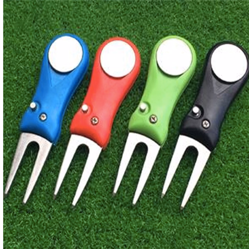 Foldable Repair Tool Magnetic Ball Marker Golf Pitch