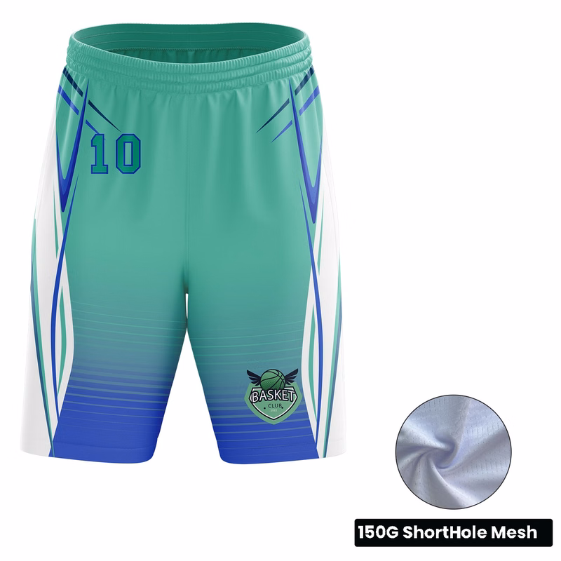 Unisex and Kids' Full Sublimation Basketball Short Length Shorts - Short Hole Mesh