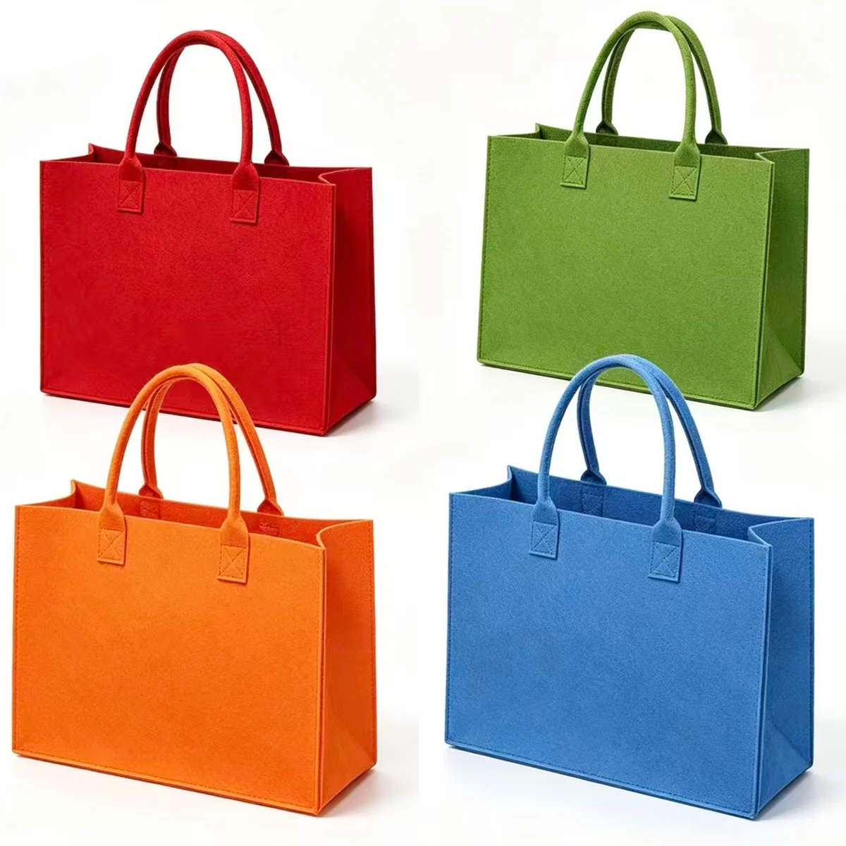 Personalized Felt Hand Carry Bag, custom tote bag with logo imprint 1