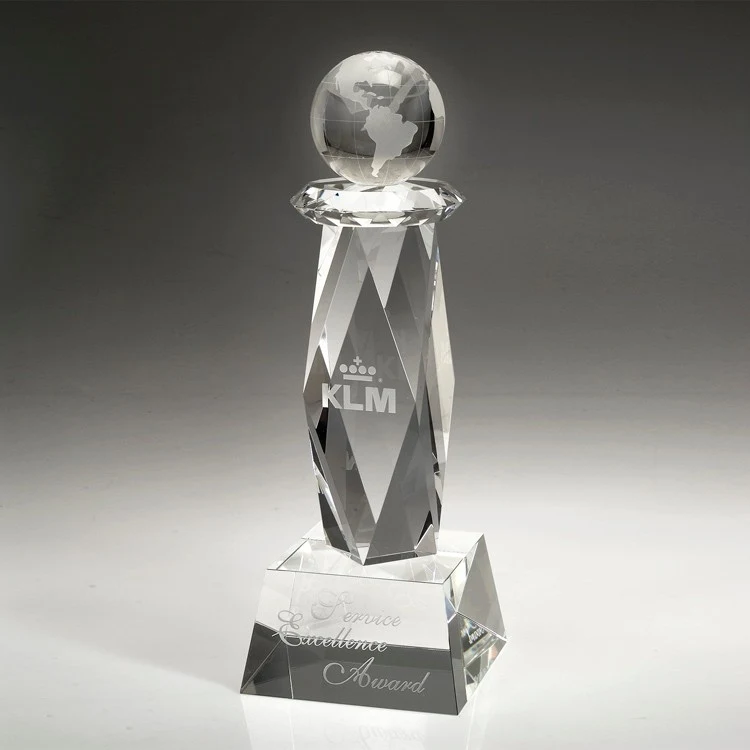 15" Crystal Award-Ultimate Globe Trophy_D229CA 1