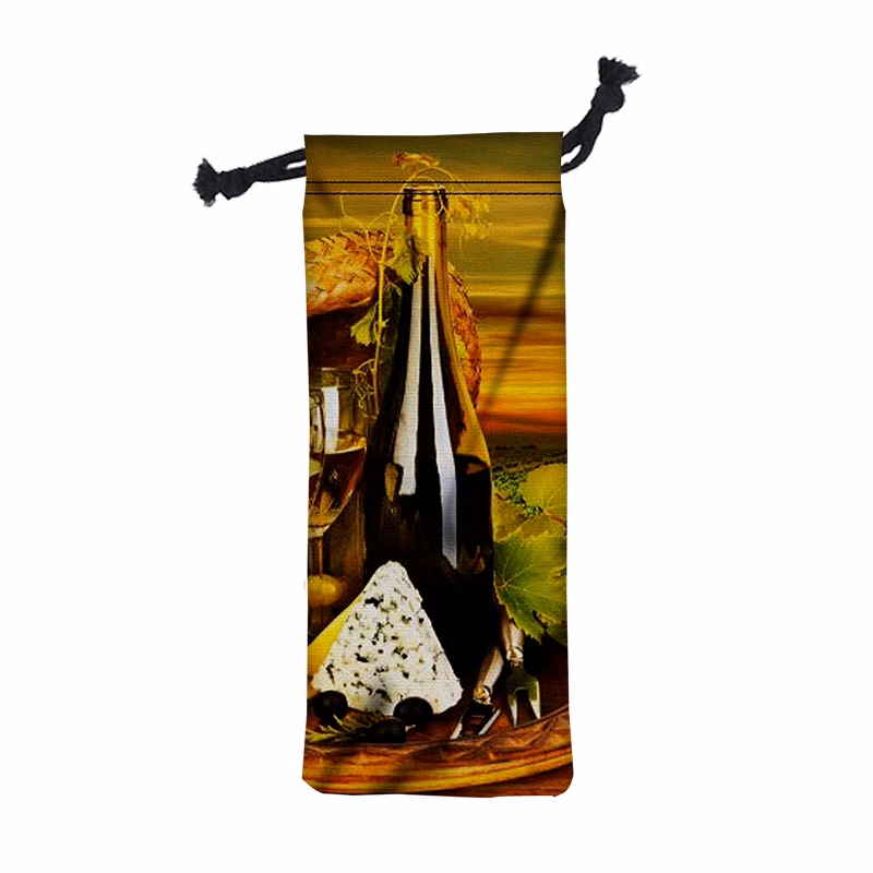 Full Color Canvas Wine Bag