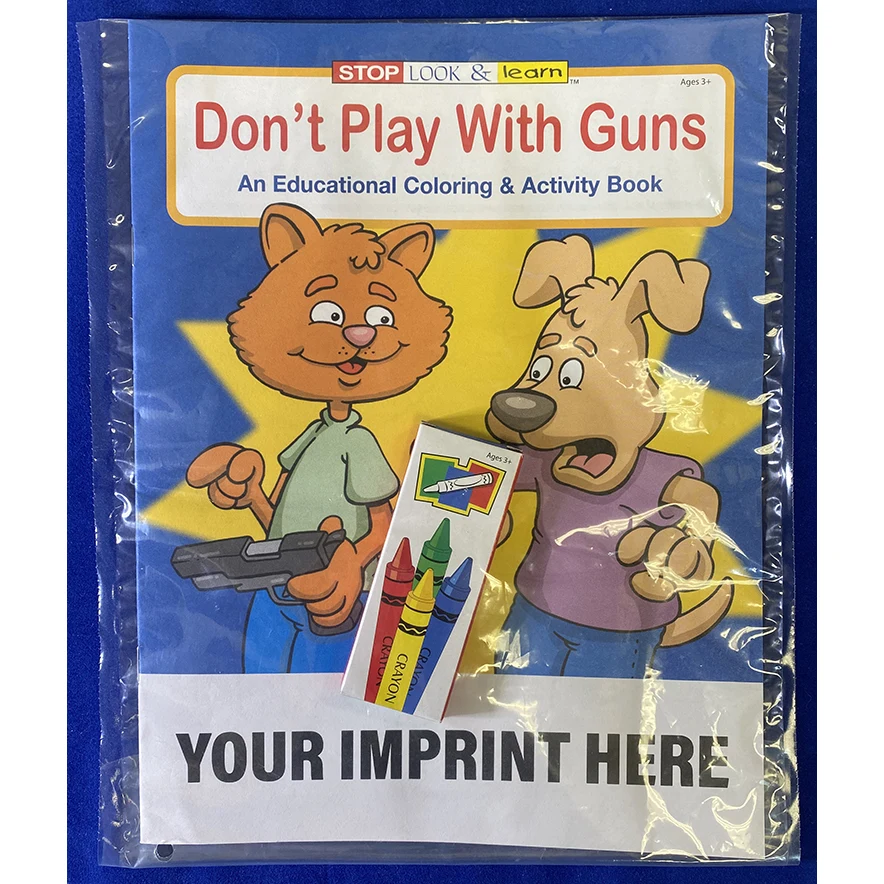 COLORING SET - Don't Play With Guns Coloring Book Fun Pack 1