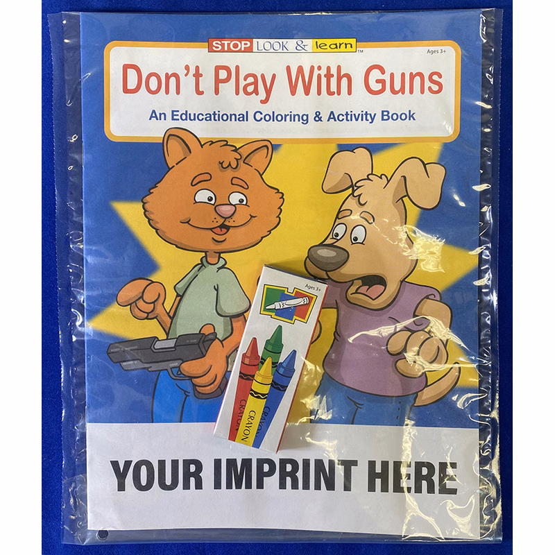 COLORING SET - Don't Play With Guns Coloring Book Fun Pack