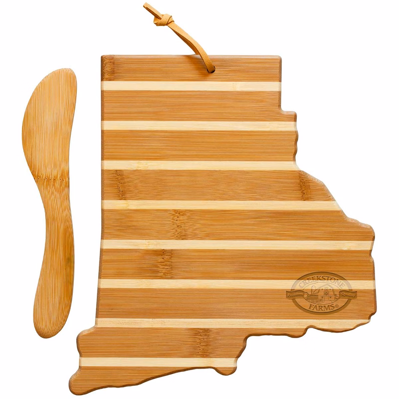 Rhode Island Charcuterie Board with Spreader Knife Gift Set