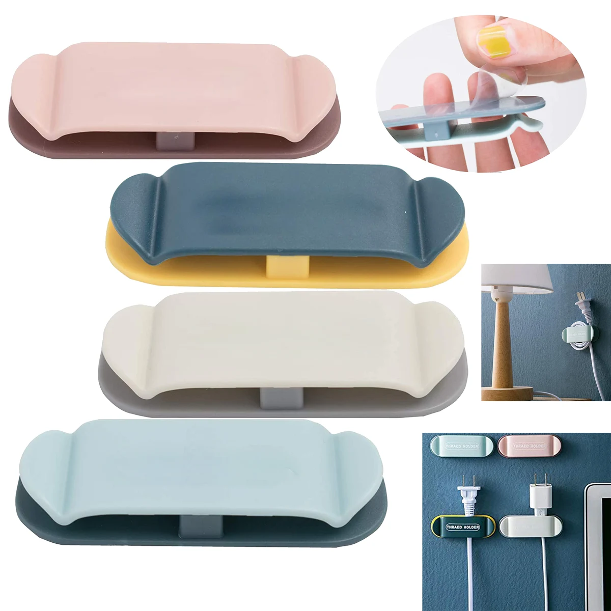 4 Pack Cable Organizer Clips 1
