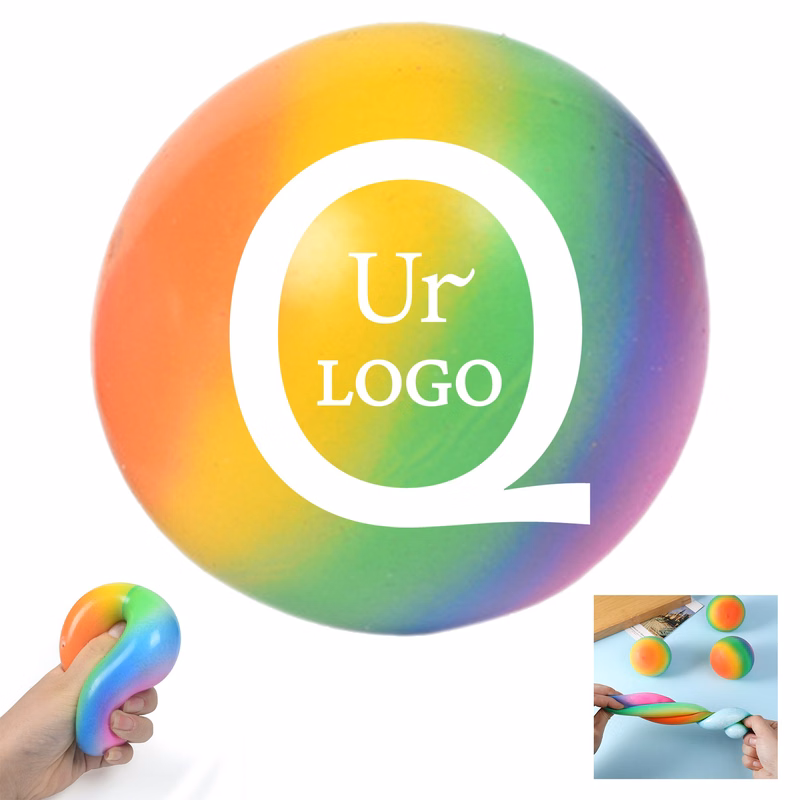 2.8 Inch Rainbow Flour Stress Relief Ball