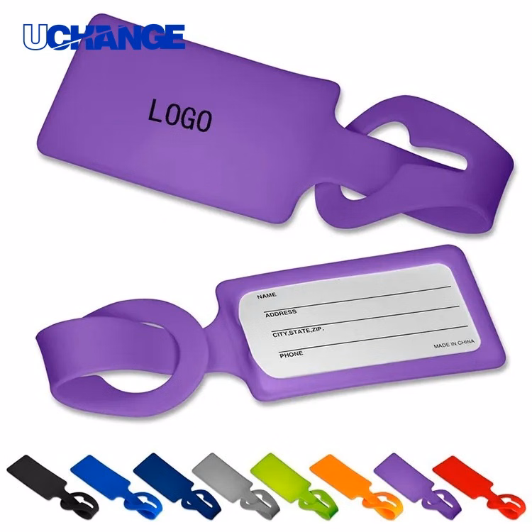 Silicone Luggage Tag Flexible Travel ID Tag