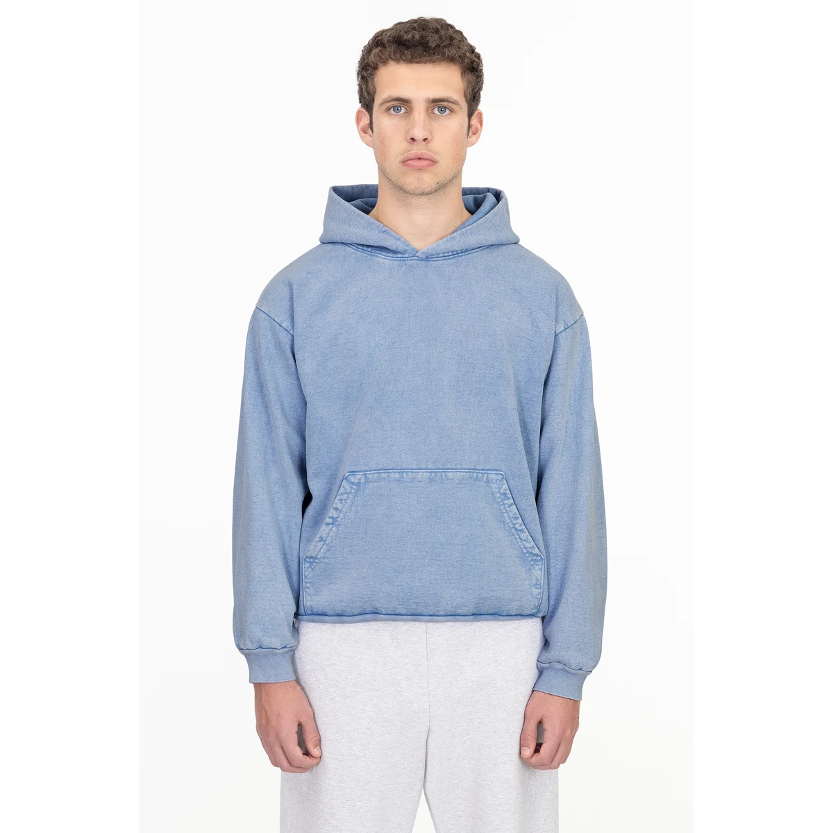 14 OZ MINERAL WASH HEAVY FLEECE HOODED PULLOVER 1