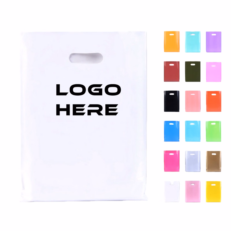 18" x 14" - Die Cut PE Handle Bags