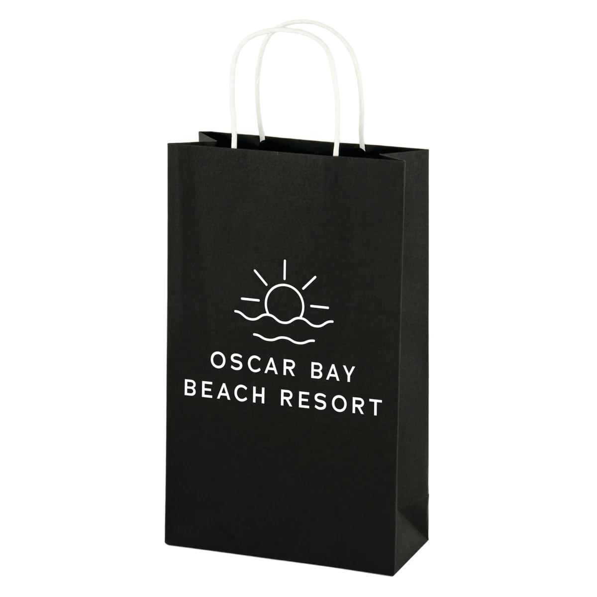 Black 2-Bottle Kraft Bag 1