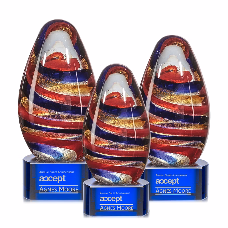 Zenith Award on Paragon Base - Blue